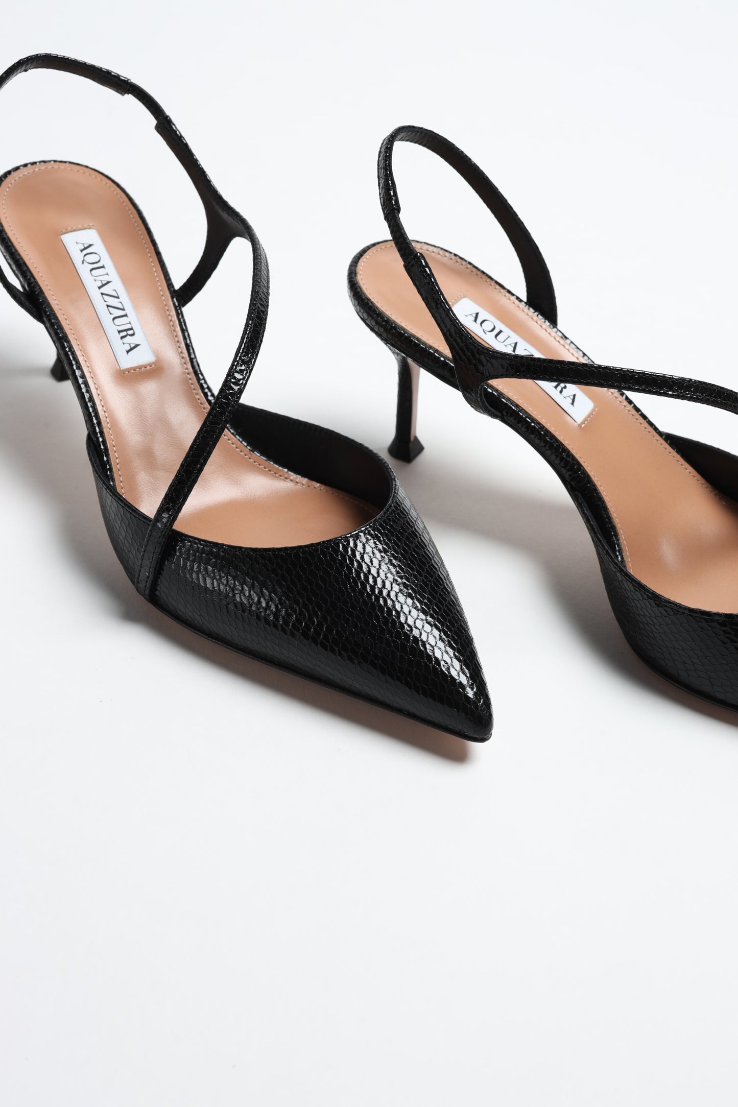 Slingback Dynasty 65 in Snake Black
