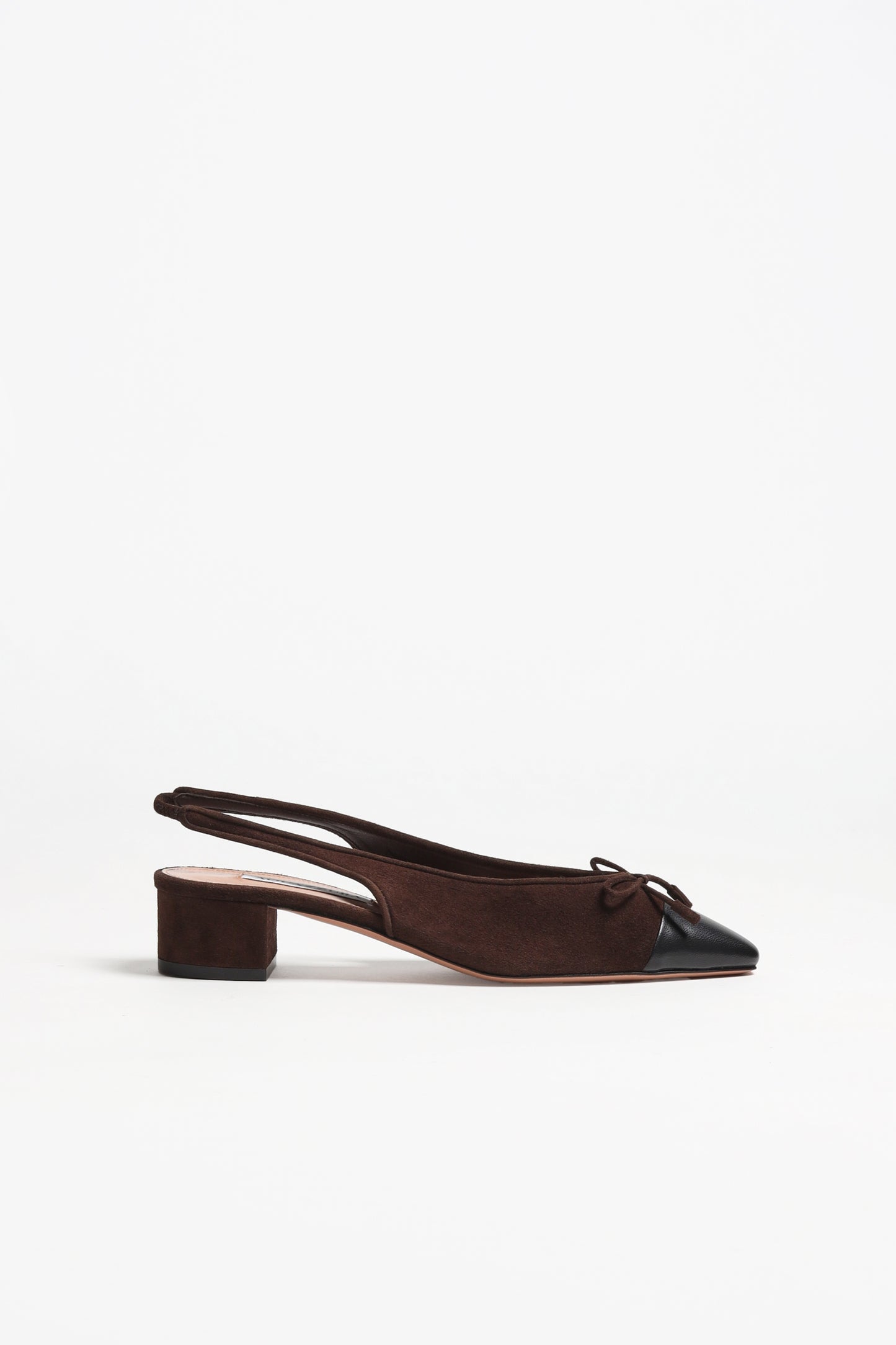 Gioia 35 Slingbacks in Espresso/Black by Aquazzura - Anita Hass