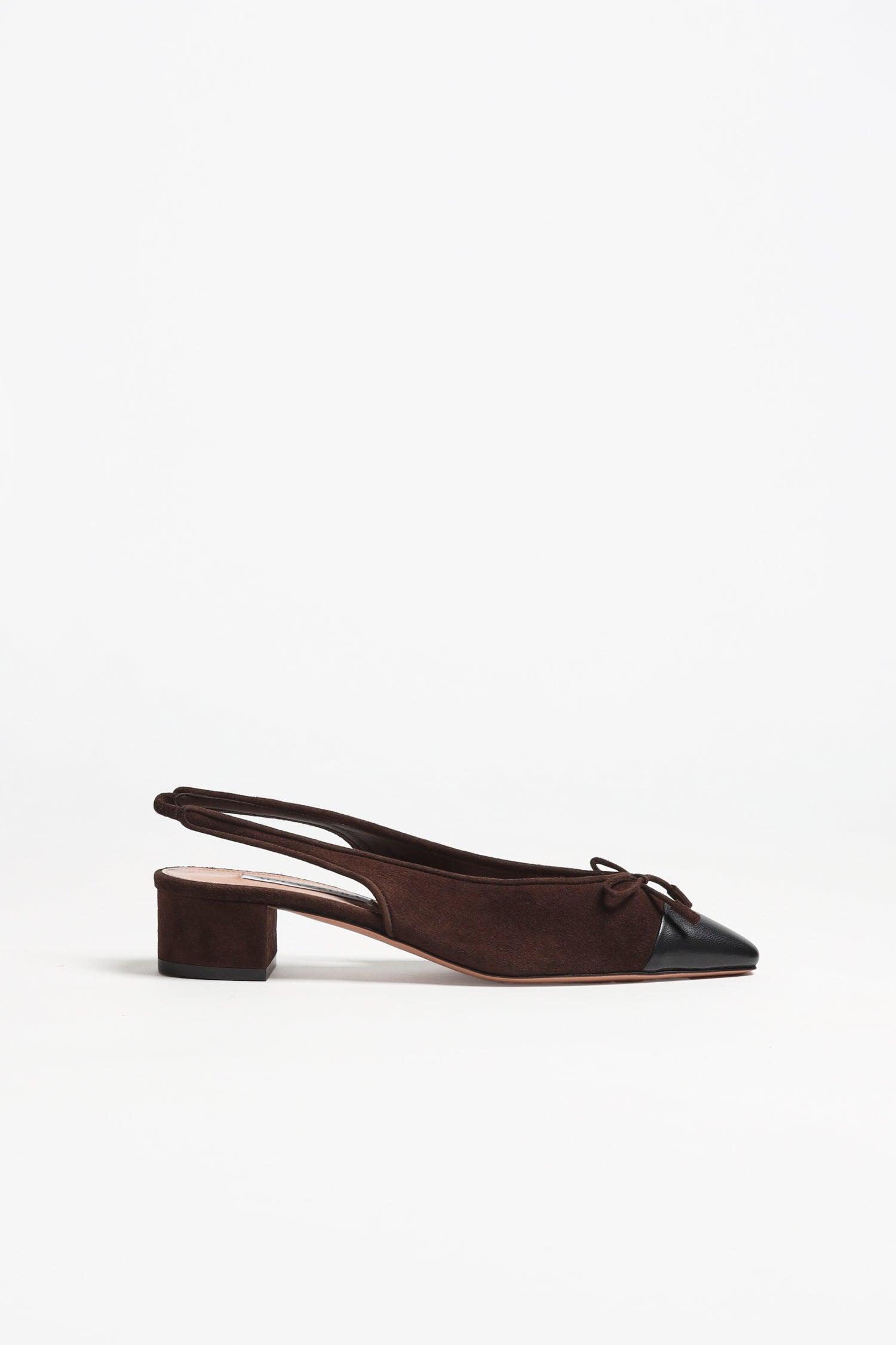 Gioia 35 Slingbacks in Espresso/Black by Aquazzura - Anita Hass