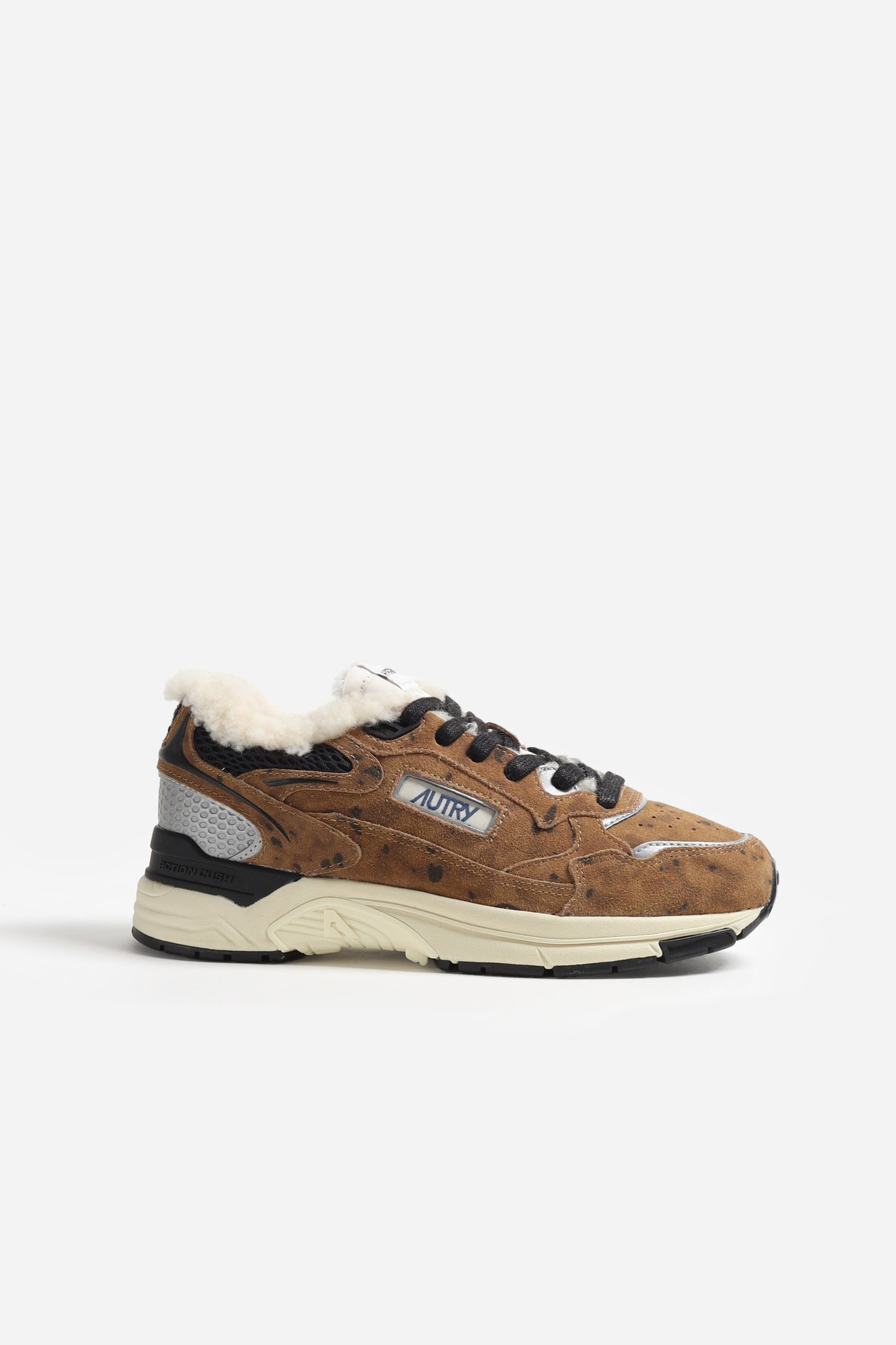 Sneaker Hyperway in Shearling Camel Autry