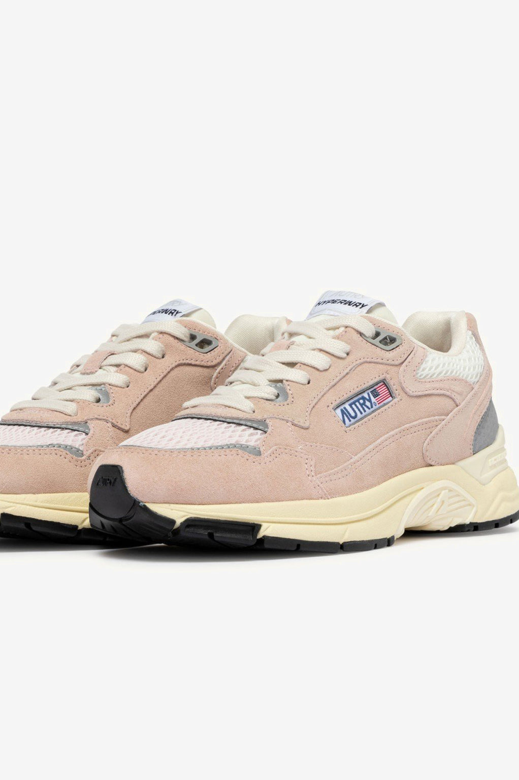 Hyperway Sneakers in Suede Silk/SilverAutry - Anita Hass