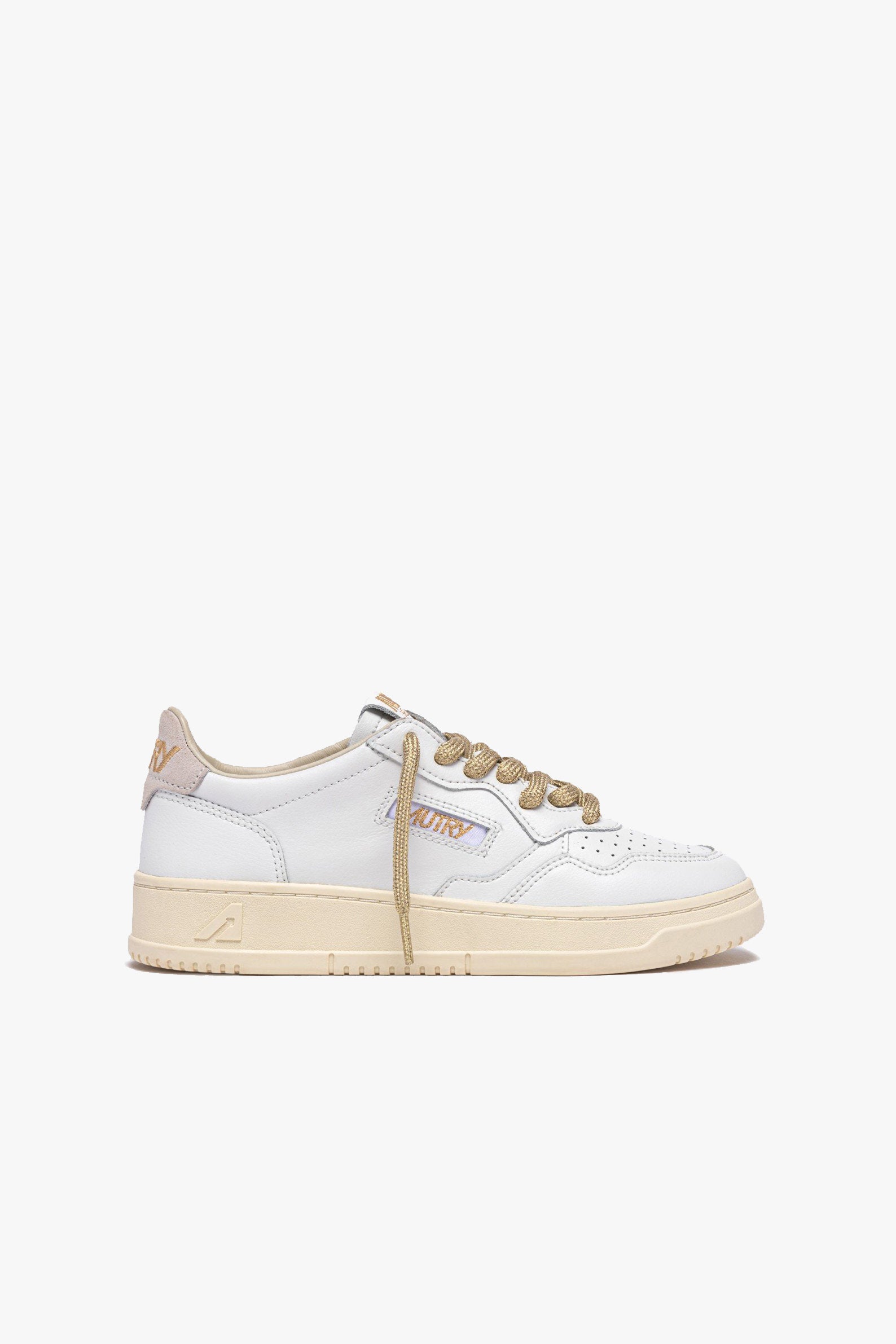 Sneaker Medalist in bianco/oro lurex Autry - Anita Hass