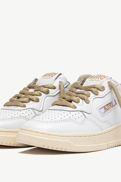 Sneaker Medalist in bianco/oro lurex Autry - Anita Hass