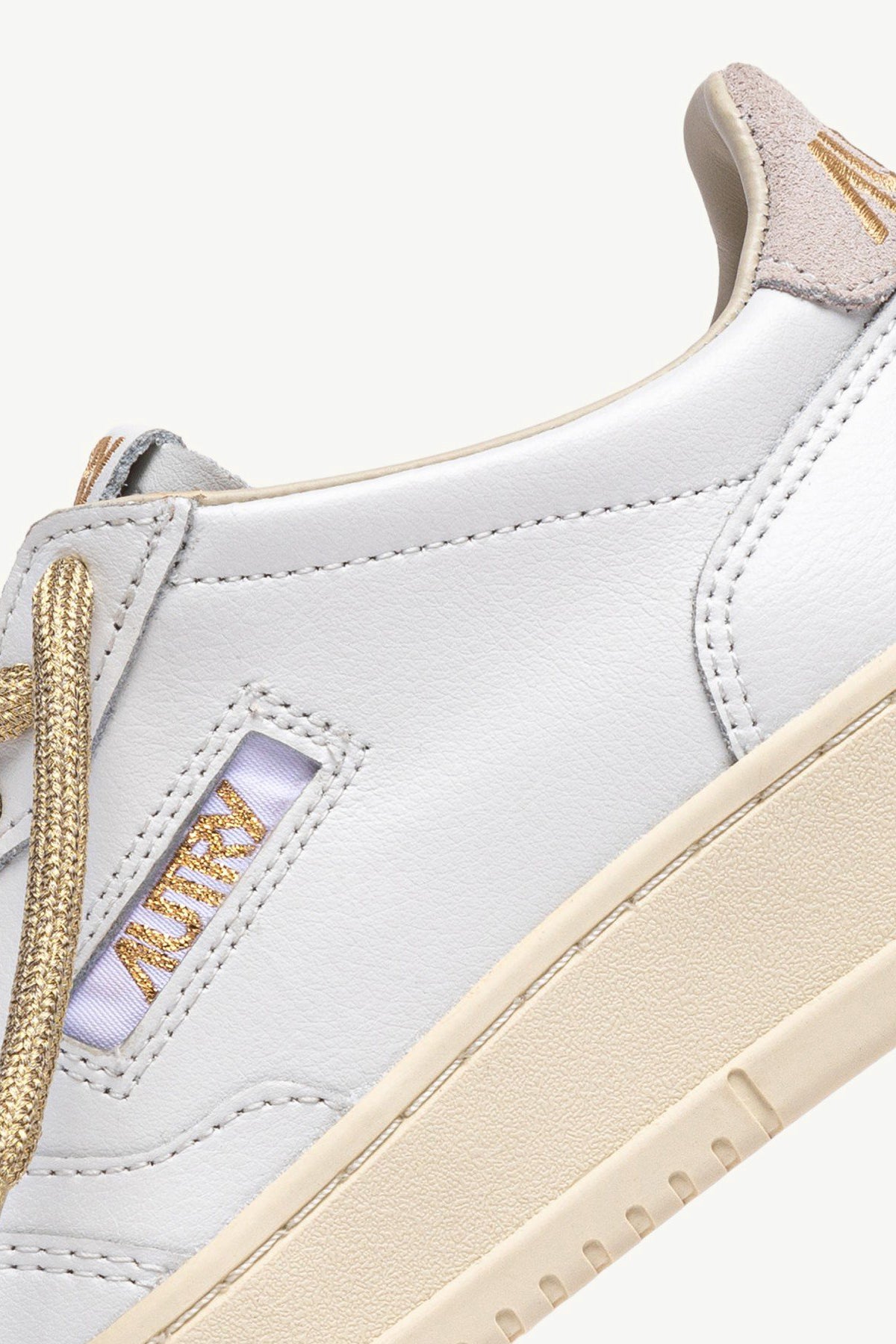 Sneaker Medalist in bianco/oro lurex Autry - Anita Hass