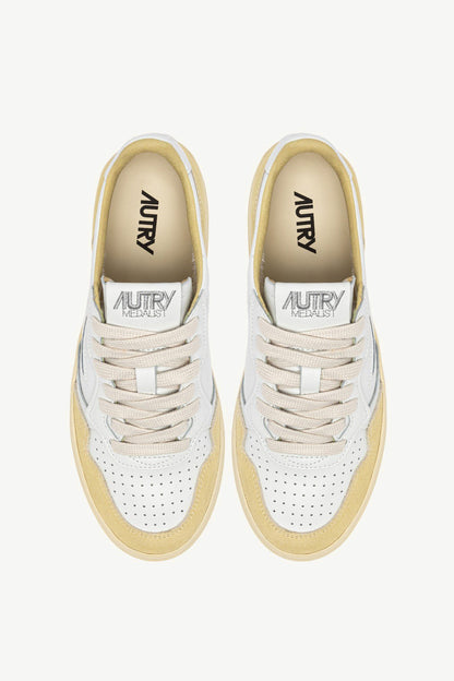 Medalist Sneakers in White/Suede StrawAutry - Anita Hass