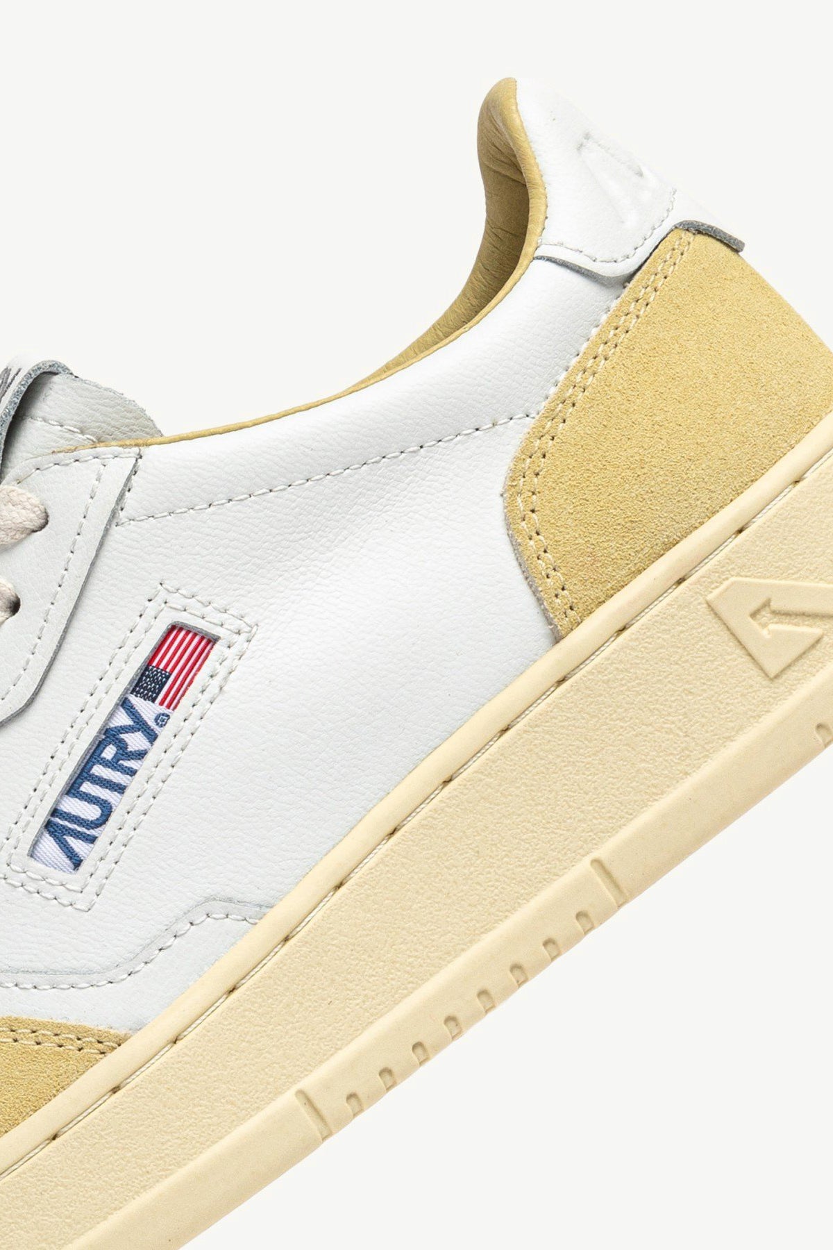 Medalist Sneakers in White/Suede StrawAutry - Anita Hass