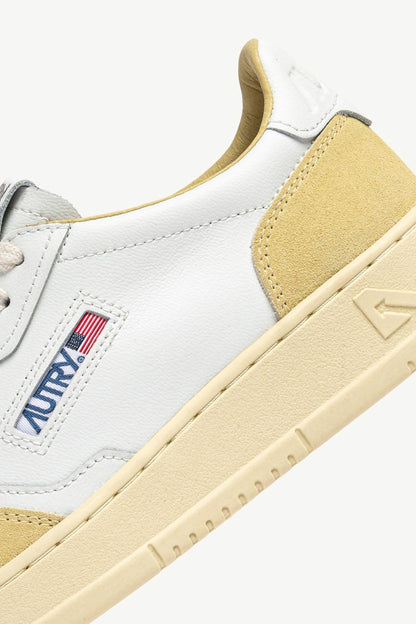Medalist Sneakers in White/Suede StrawAutry - Anita Hass
