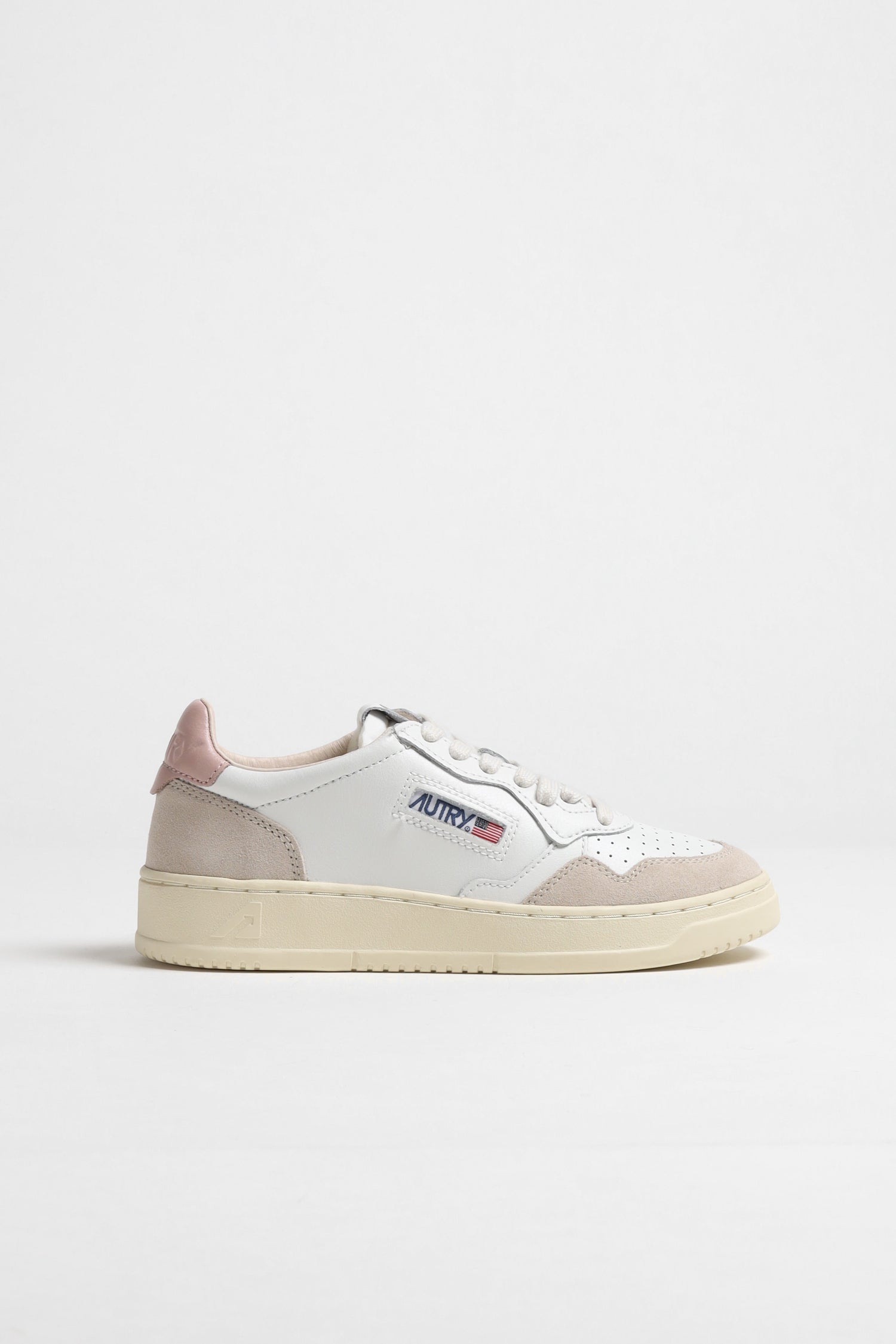 Sneaker Medalist Suede in Weiß/Powder Autry