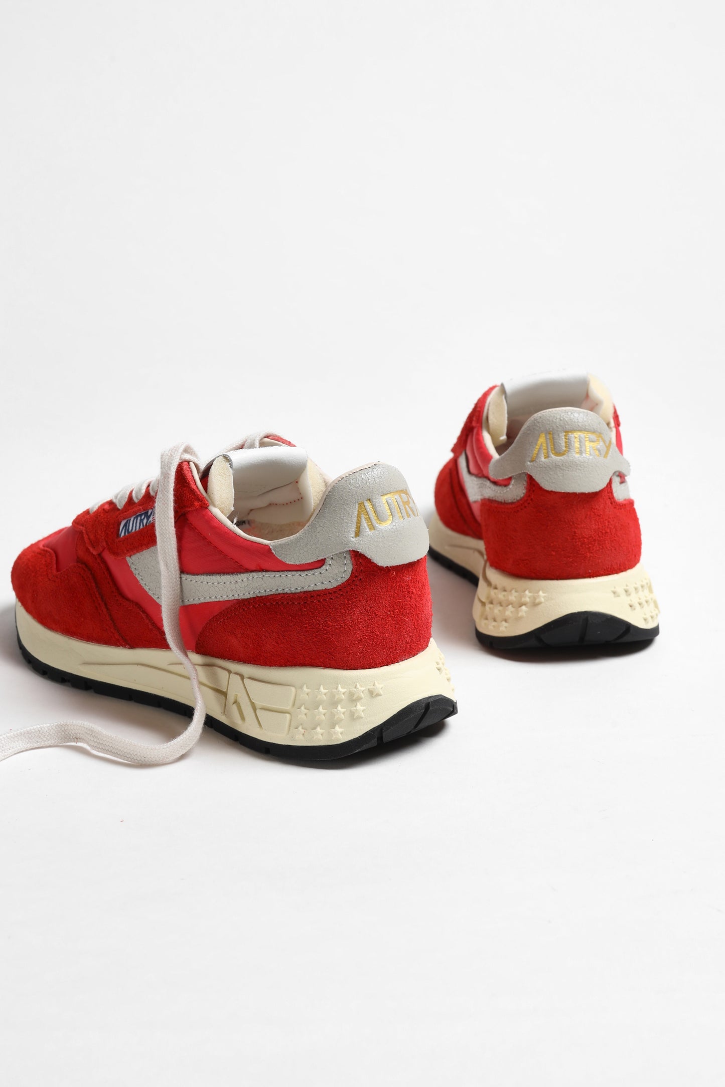Sneaker Reelwind in Crack White/Red Autry