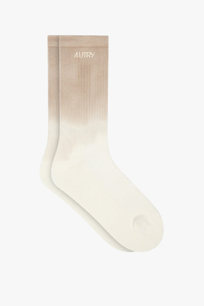 Socken Tie Dye in Ivory/Beige Autry