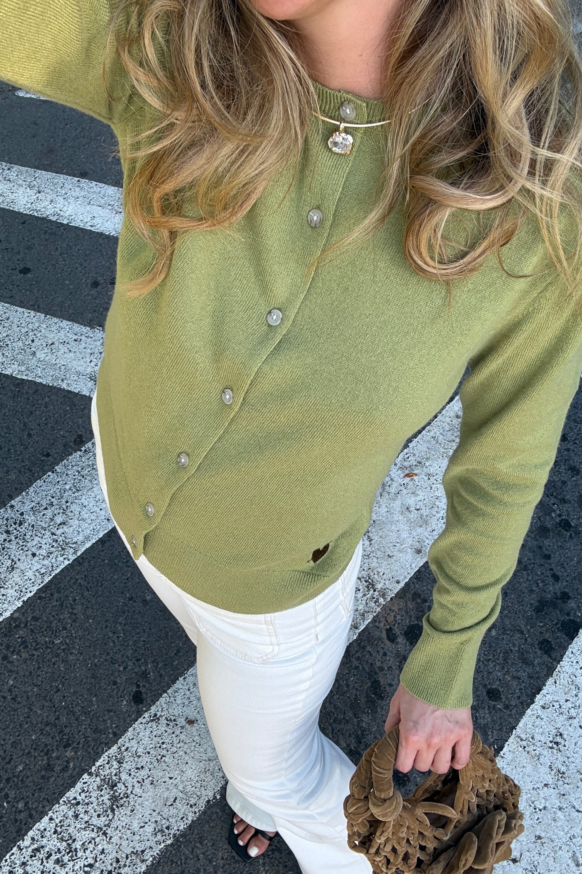 Cardigan Ivy in AvocadoAnita Hass - Anita Hass