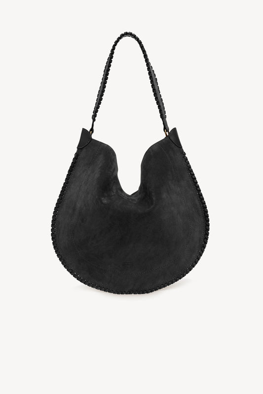 Bolso Oskan Hobo de ante suave en negro