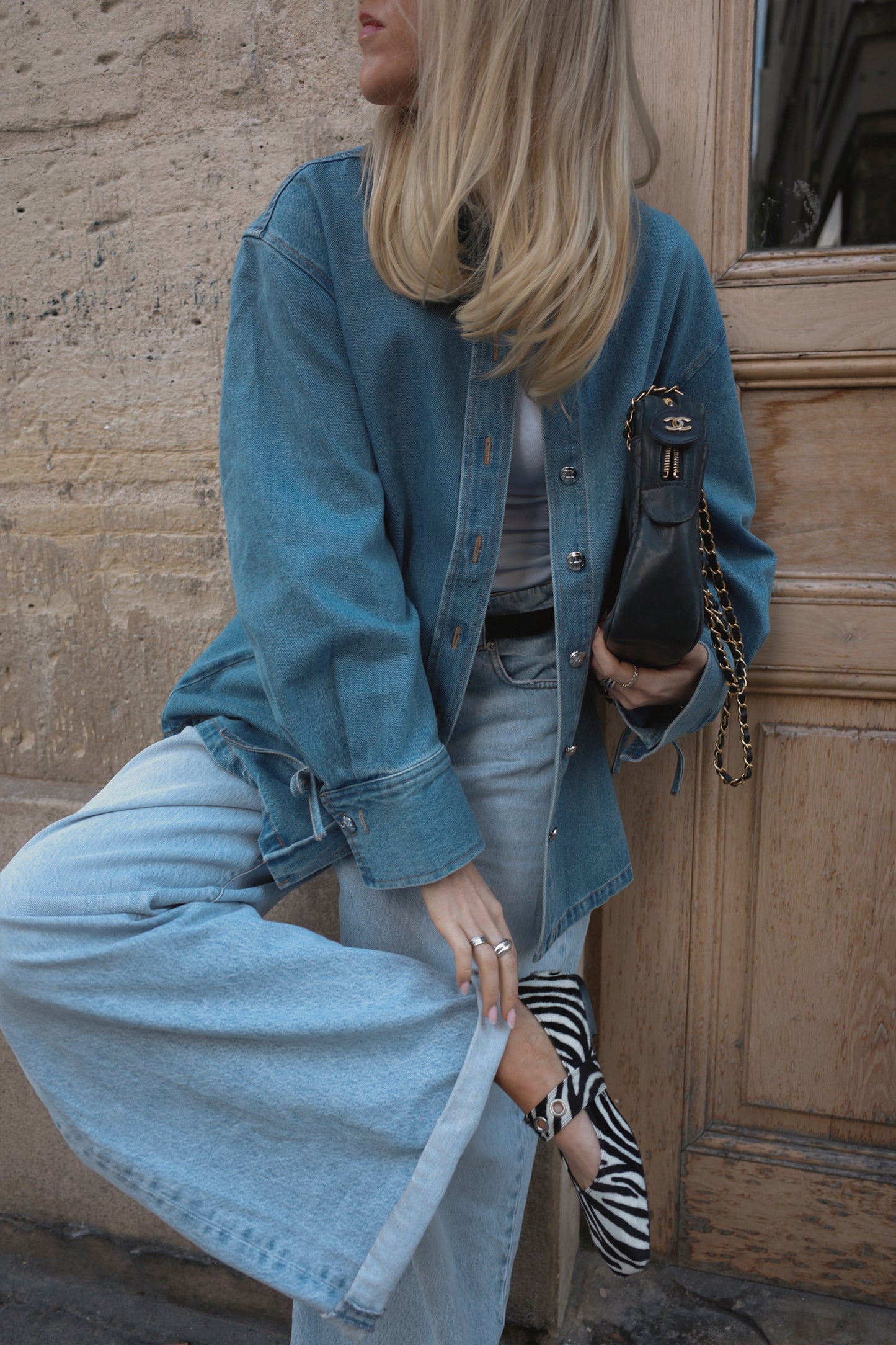 Camisa vaquera Bonnie en azul claro