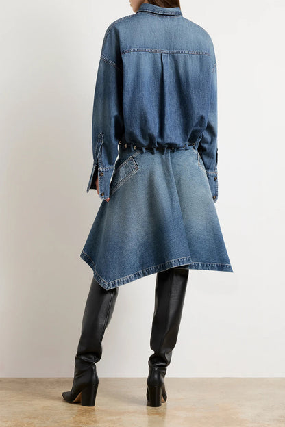 "The Leland" Blouse in Dakota Wash by Brandon Maxwell - Anita Hass