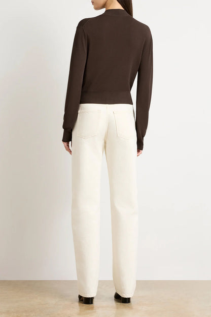 The Aubrey Cardigan in Truffle by Brandon Maxwell - Anita Hass