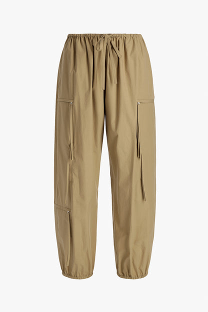 "The Scout" Pants in Khaki by Brandon Maxwell - Anita Hass