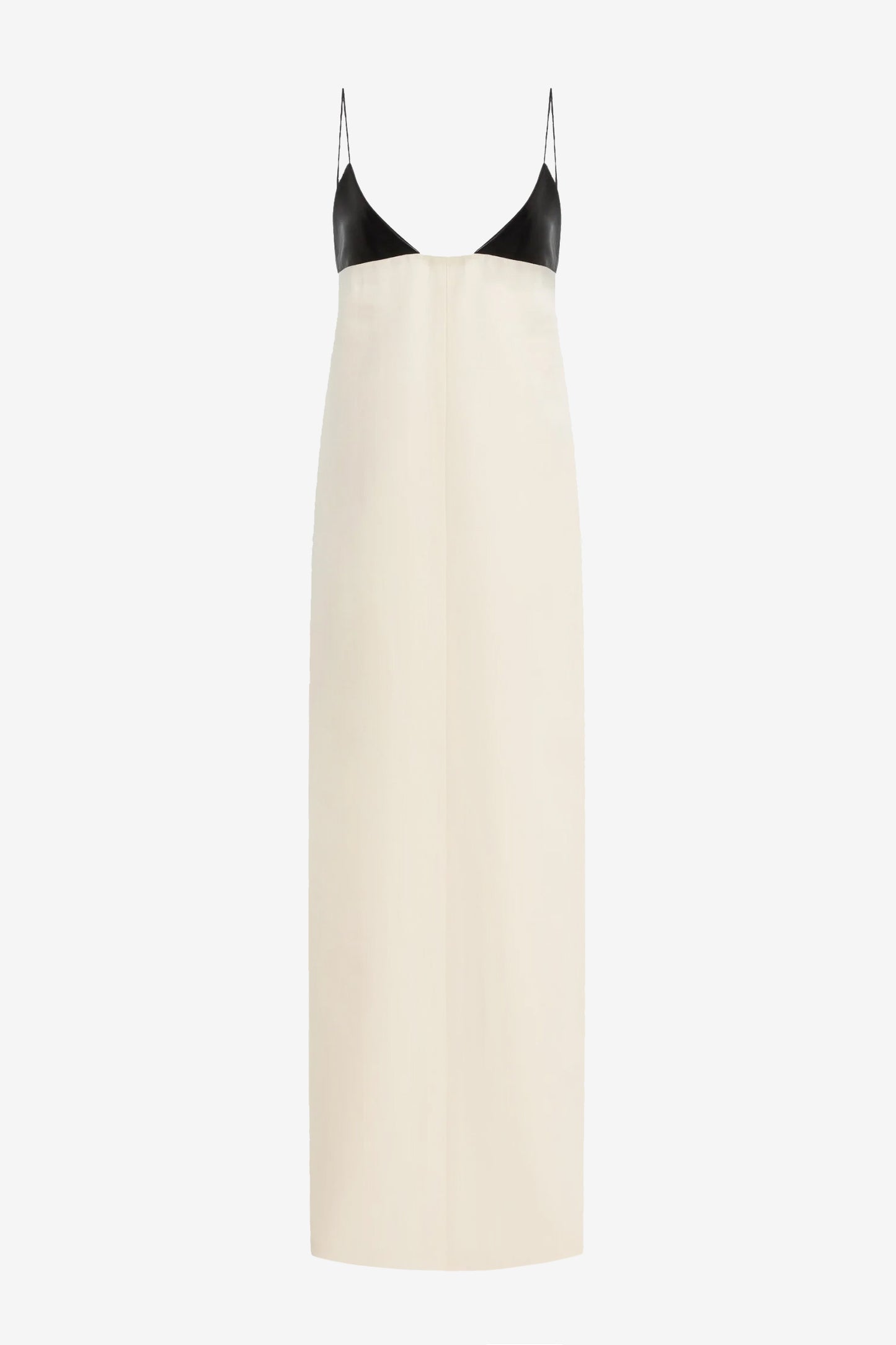 "The Bridges" Dress in Cream/Black by Brandon Maxwell - Anita Hass