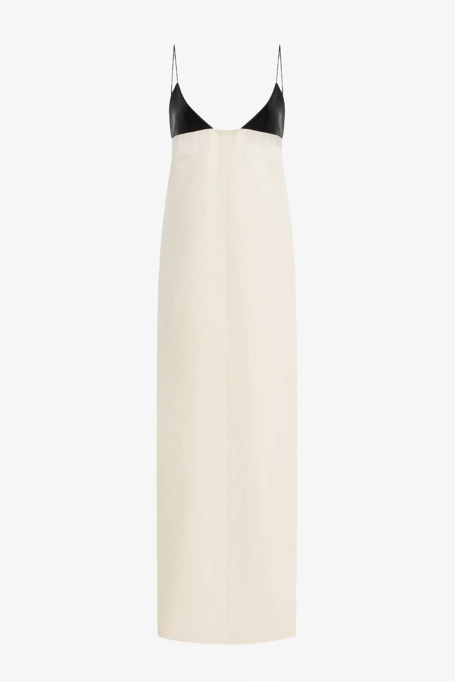 "The Bridges" Dress in Cream/Black by Brandon Maxwell - Anita Hass