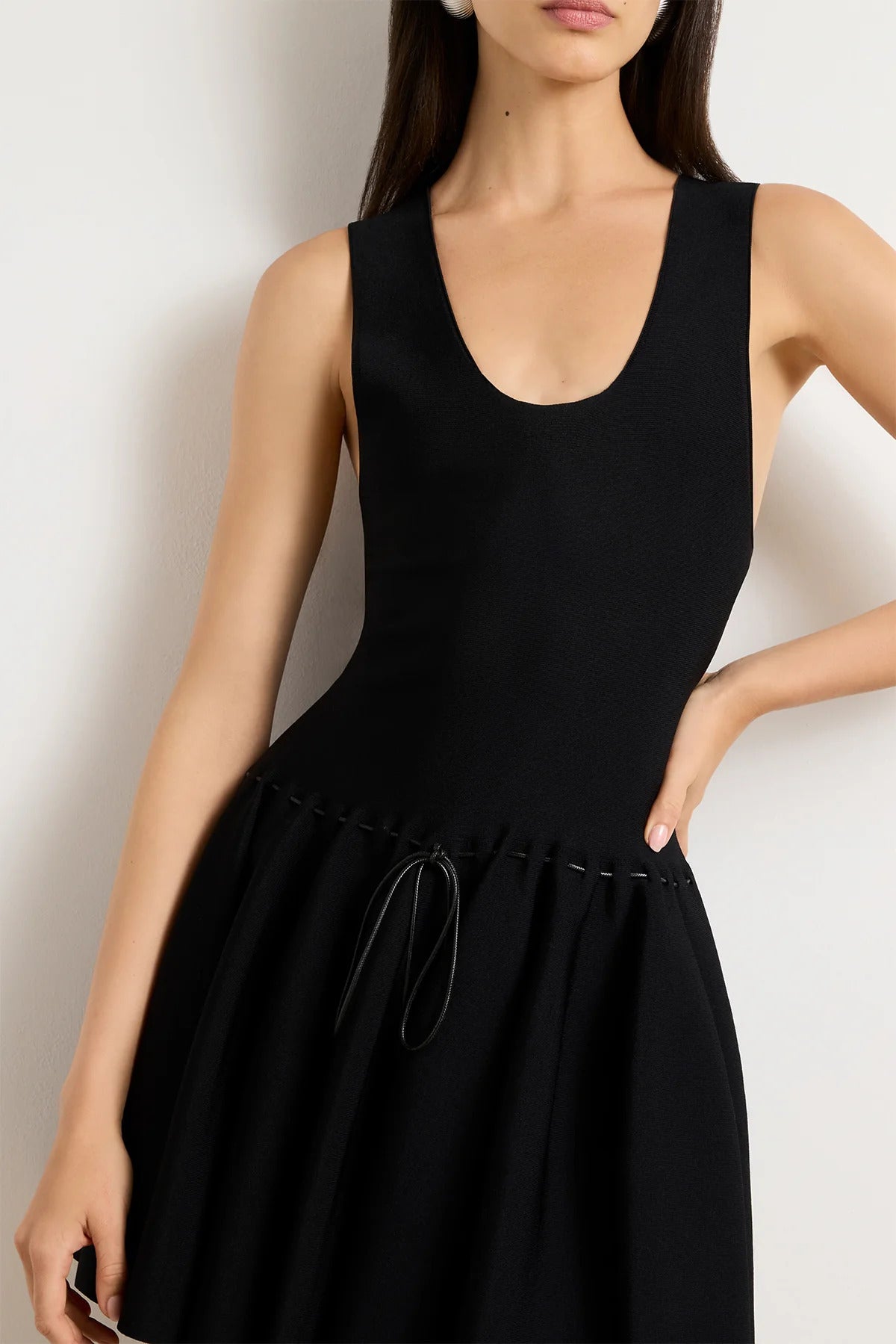 "The Cleo" Dress in Black by Brandon Maxwell - Anita Hass
