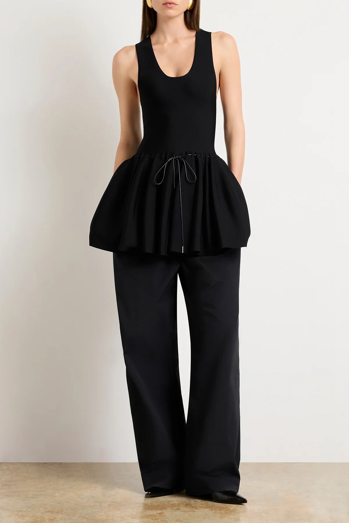 "The Cleo" Dress in Black by Brandon Maxwell - Anita Hass
