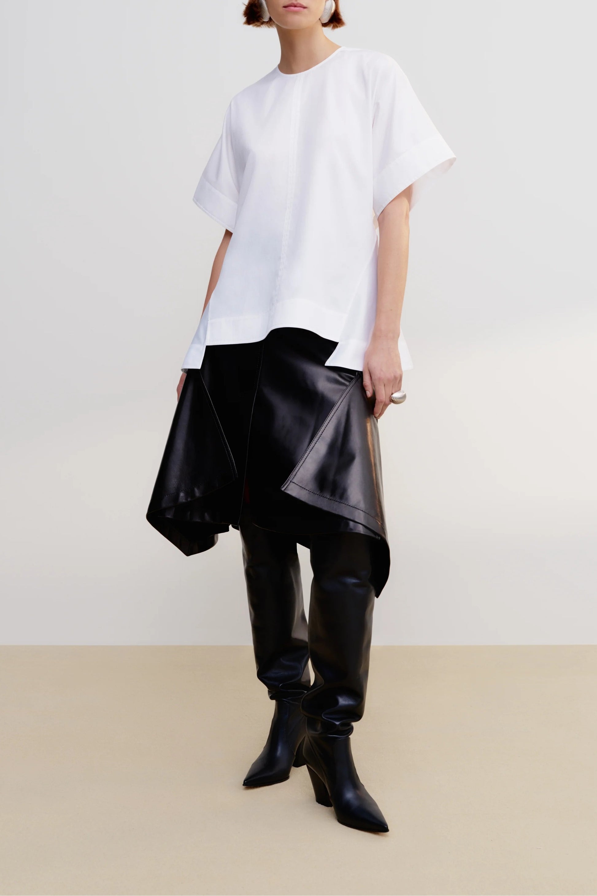 Camiseta «The Tyler» en blanco óptico, de Brandon Maxwell - Anita Hass