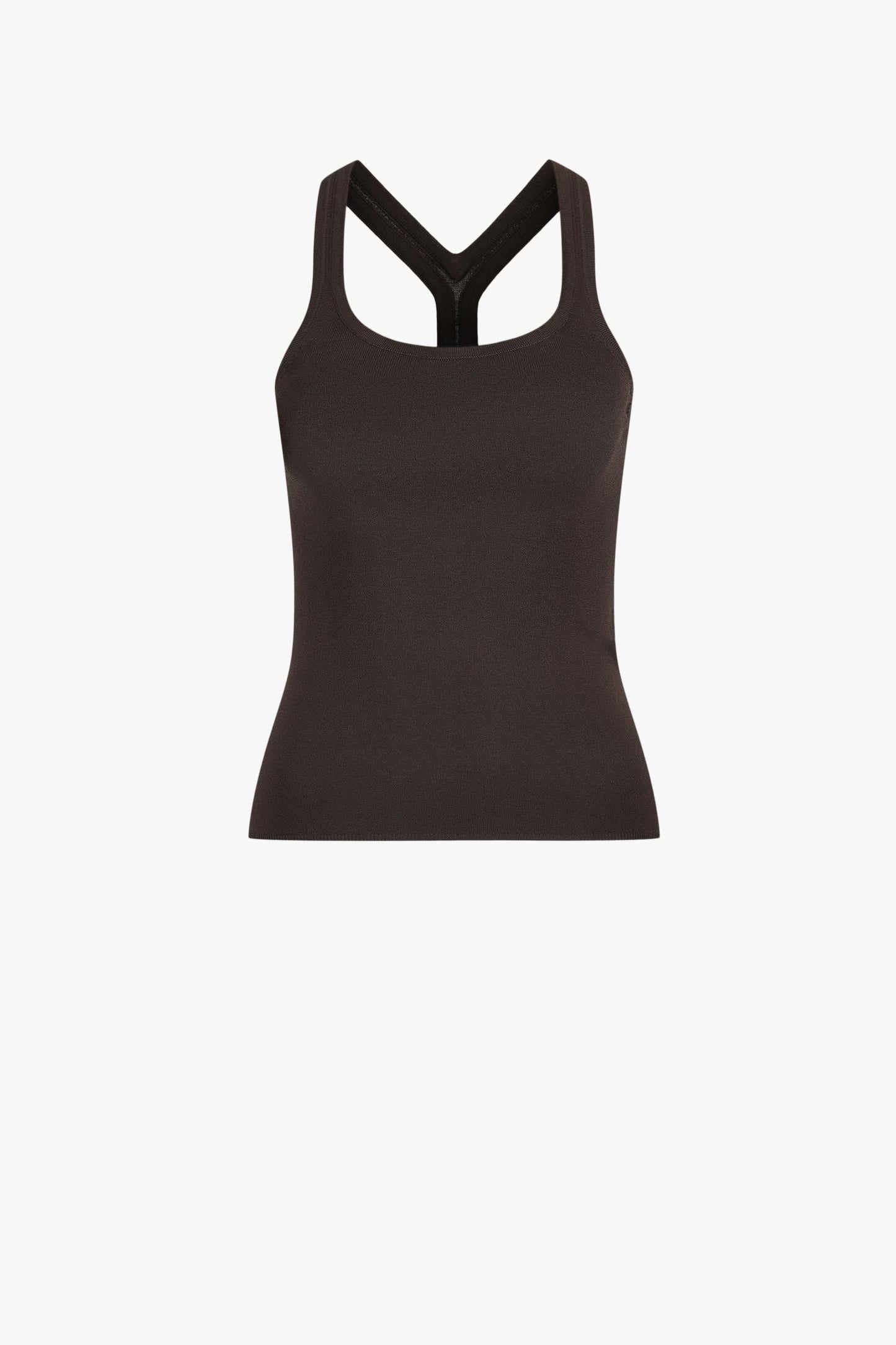 "The Raven" Tank Top in Truffle by Brandon Maxwell - Anita Hass