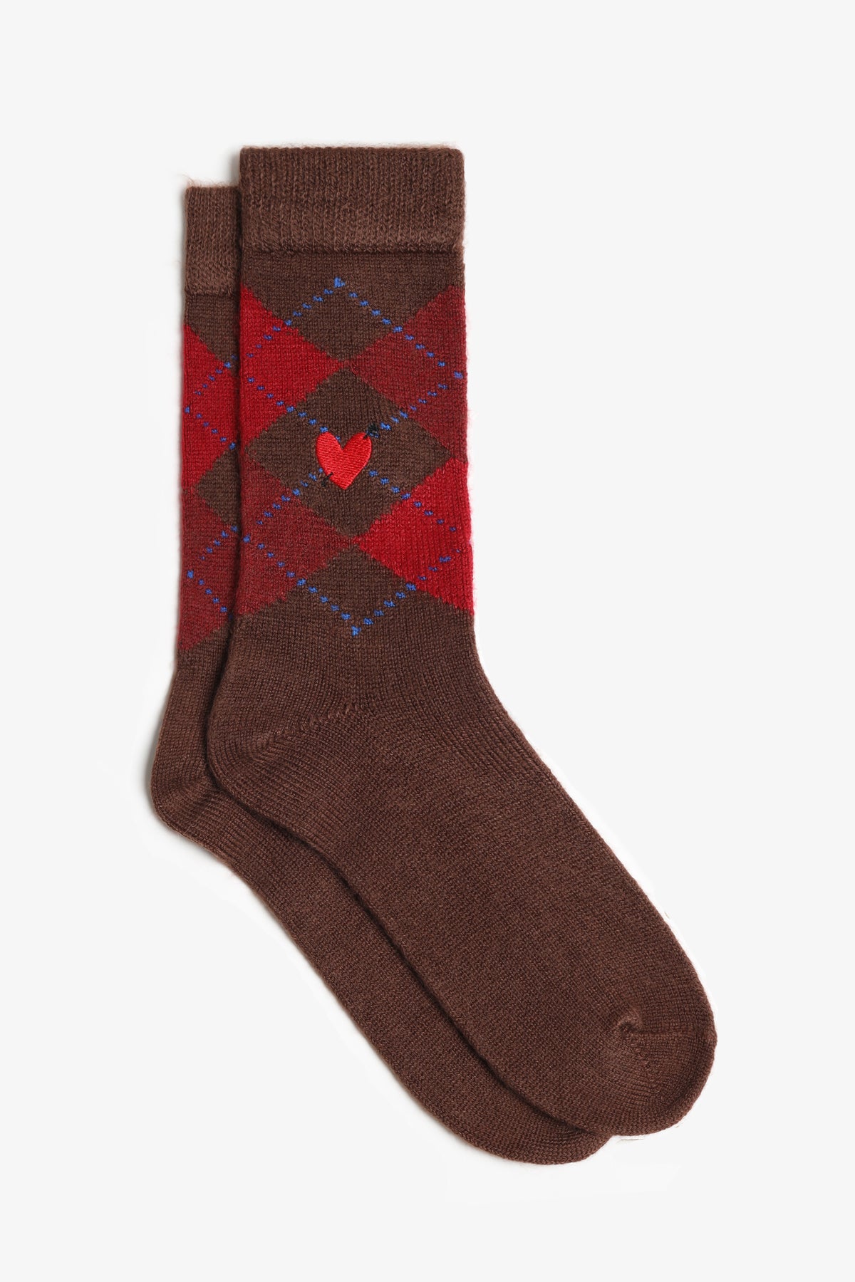 Socken Whitby in Braun/Rot Burlington x Anita Hass