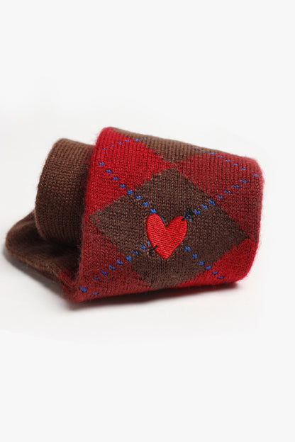 Socken Whitby in Braun/Rot Burlington x Anita Hass
