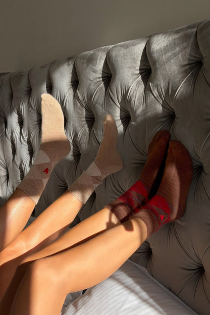 Socks Whitby in Camel/Beige