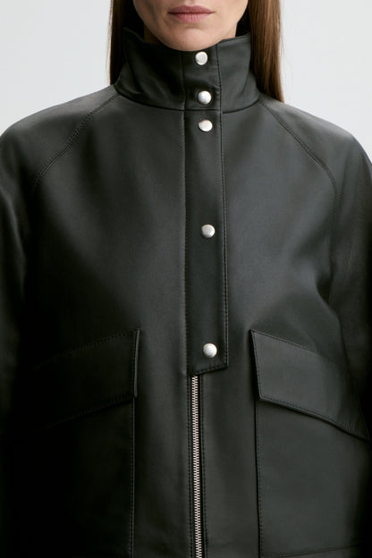 Suzanne Leather Jacket in Black