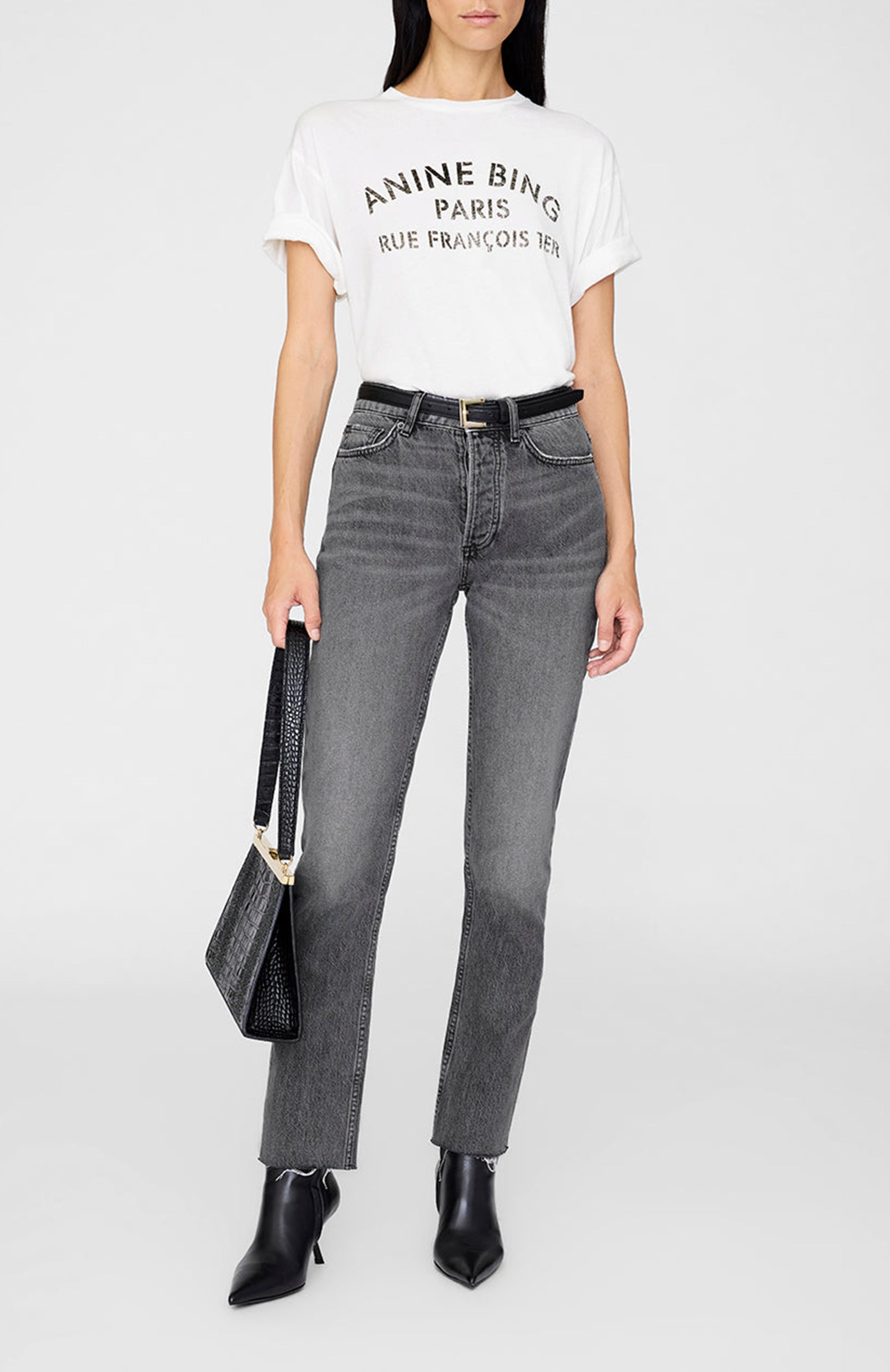 T-Shirt Cohen Stencil in IvoryAnine Bing - Anita Hass