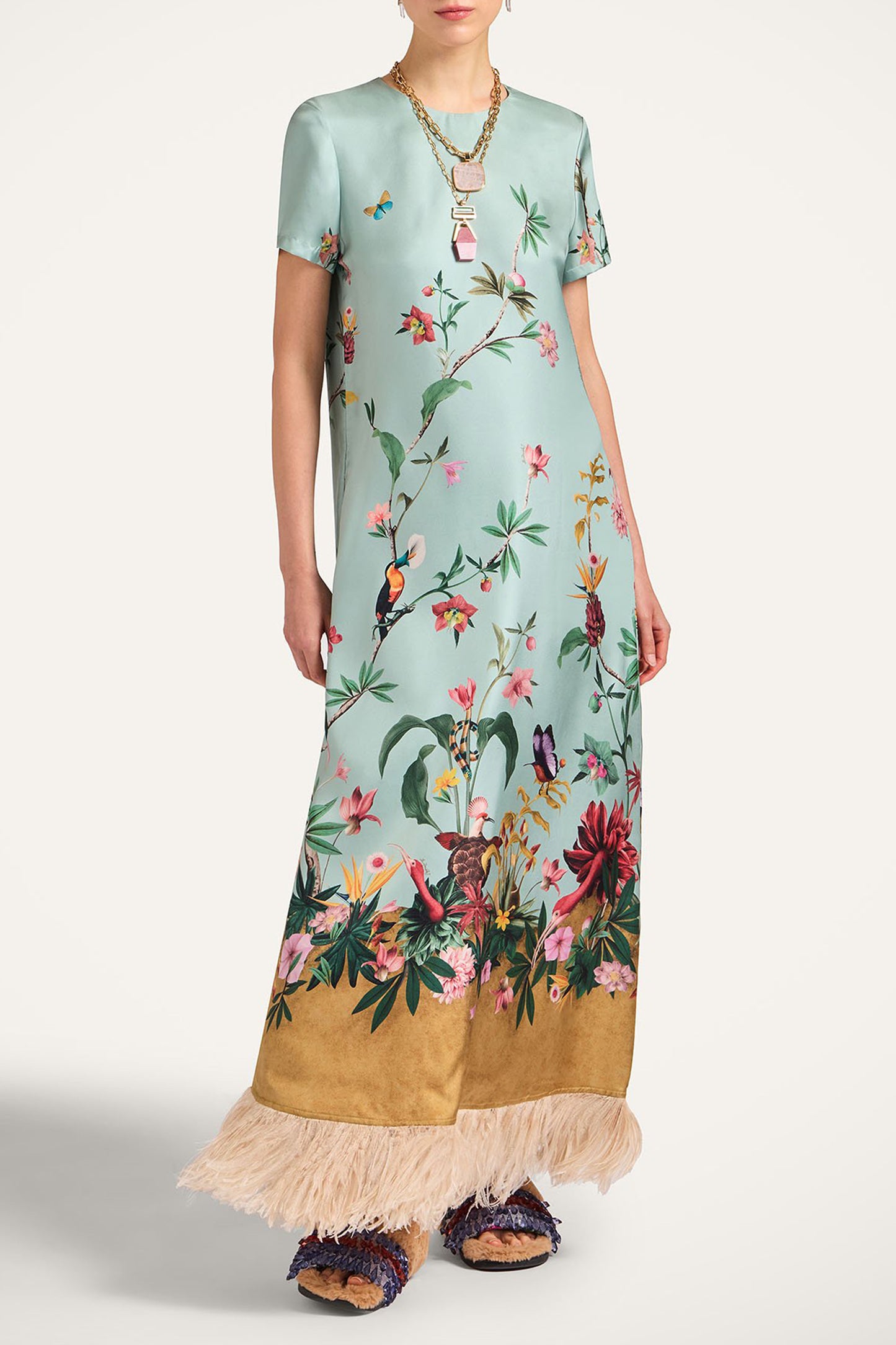 Kleid Swing Zooflora in Light BlueLa Double J - Anita Hass