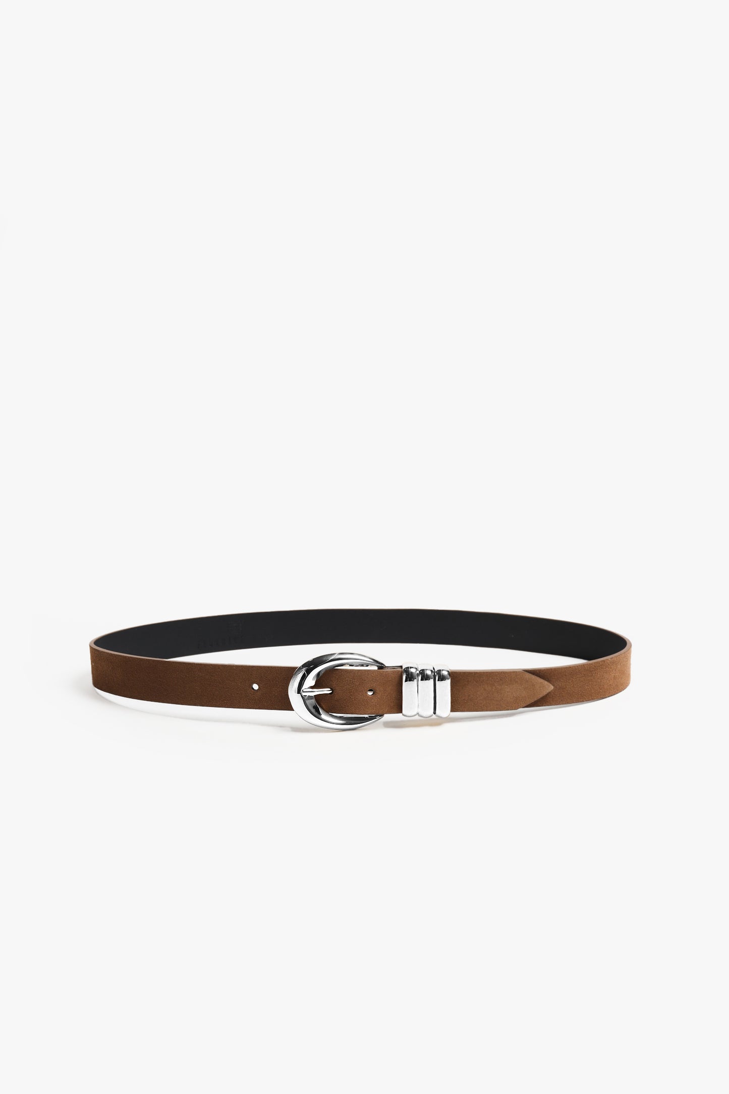 Emily Belt in Brown Suede/Silver by Federica Tosi - Anita Hass