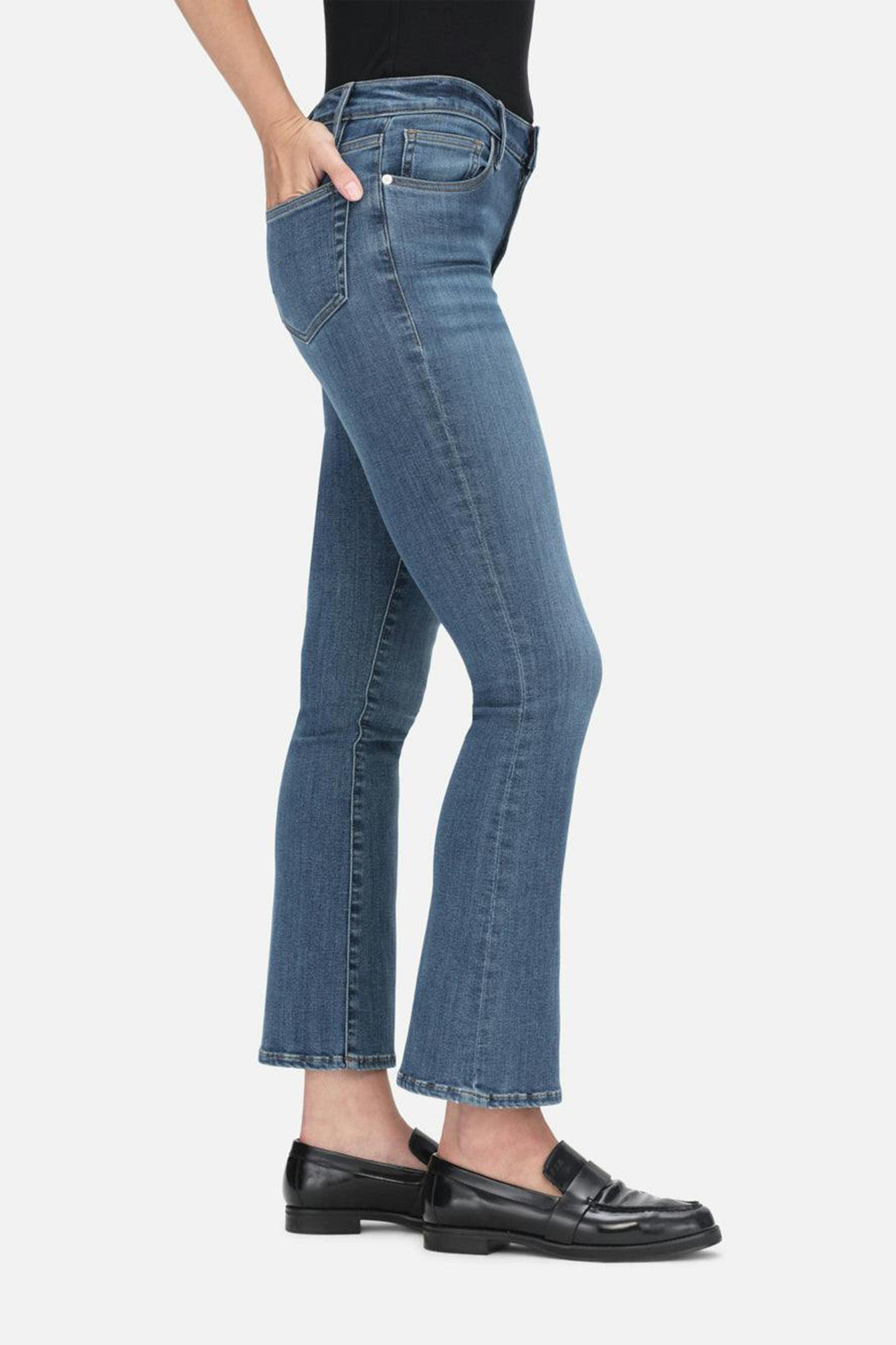 Jeans Le Crop Mini Boot in PoeFrame - Anita Hass