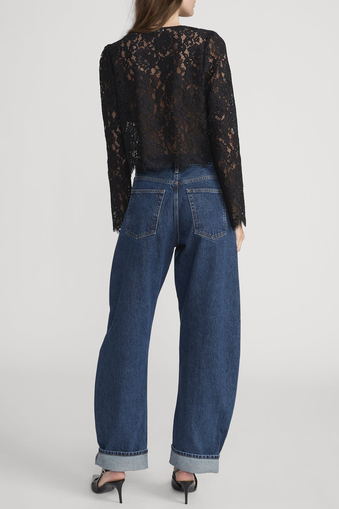 "The Lace" Blouse in BlackFrame - Anita Hass