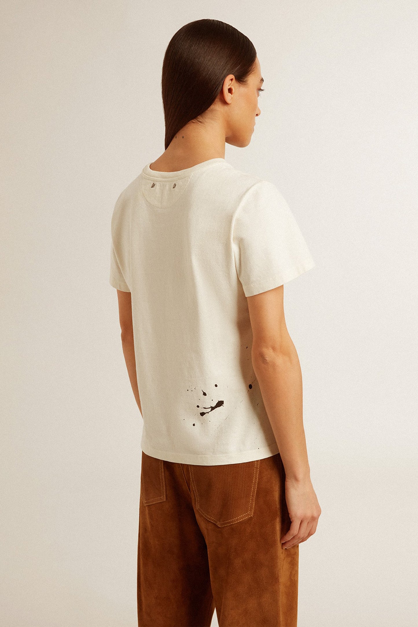 T-Shirt Journey in Heritage WhiteGolden Goose - Anita Hass