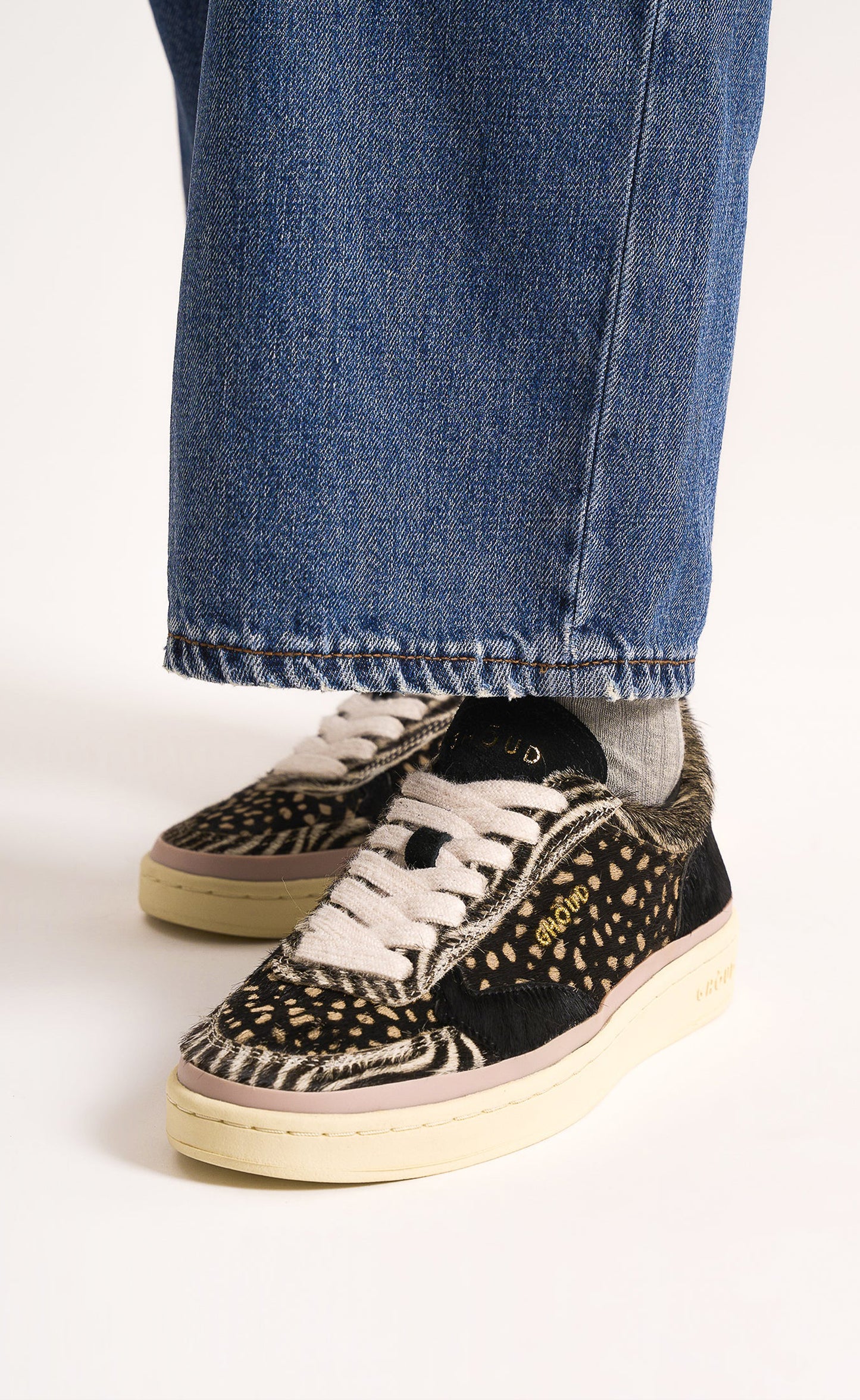 Sneaker Pads in Savage Pony/Suede BlackGhoud - Anita Hass