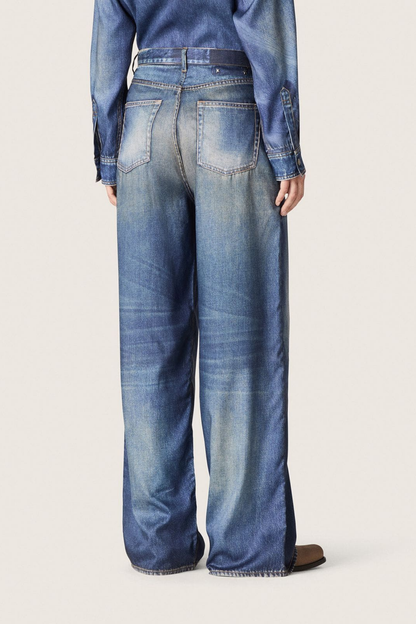 Melody Boyfriend Jeans in Blue by Golden Goose - Anita Hass