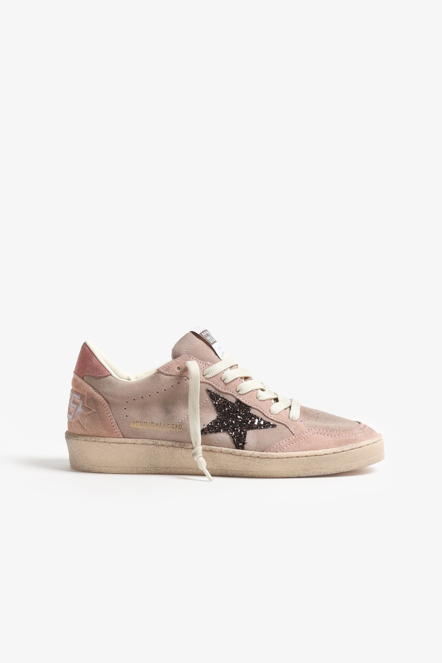 Sneaker Ball Star in Light Pink/Brown Golden Goose