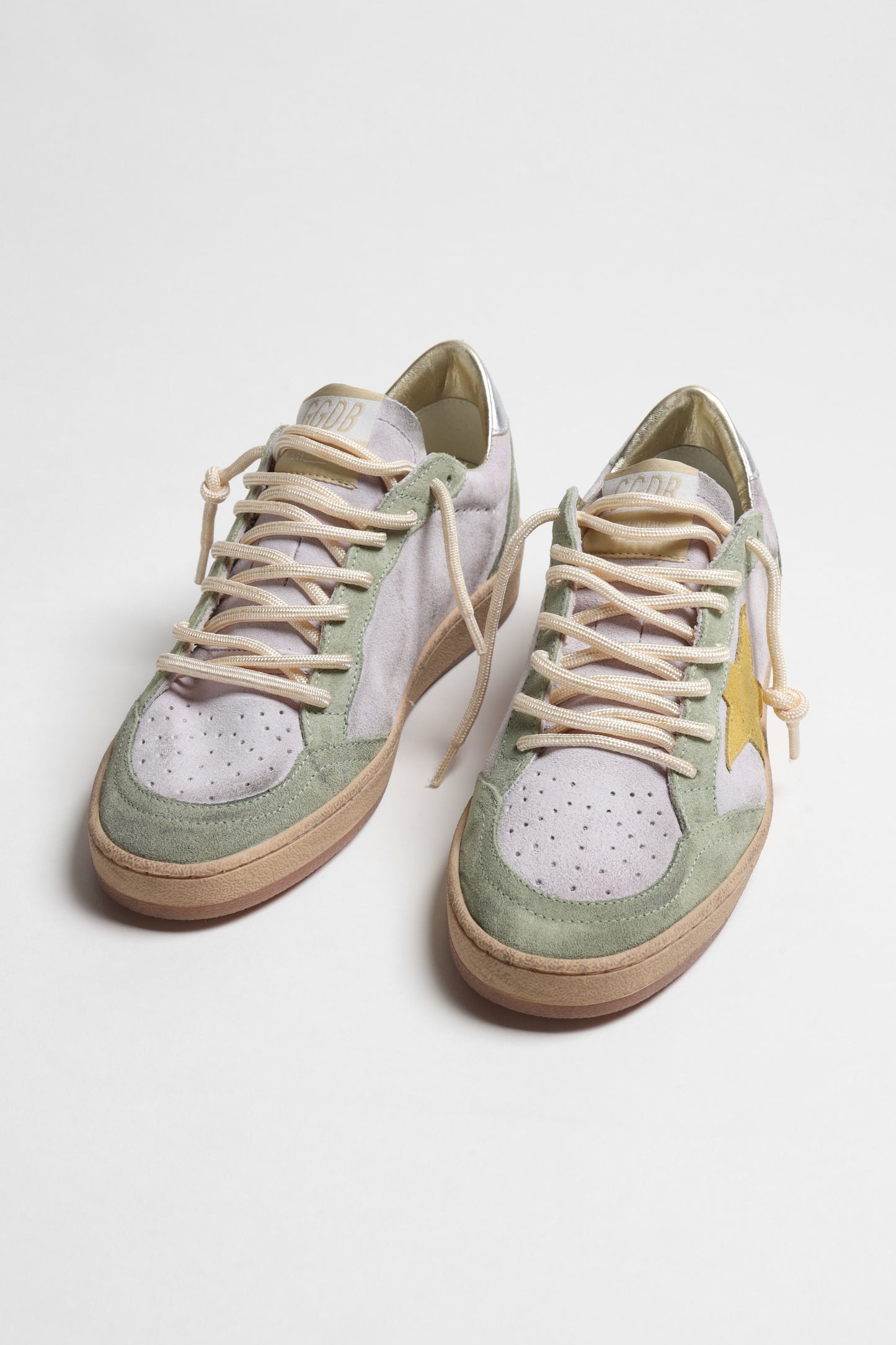 Zapatillas Ball Star en lila/salvia/miel de Golden Goose - Anita Hass