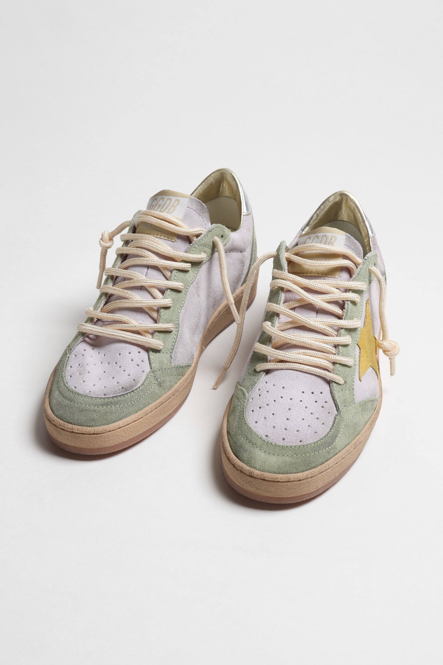 Zapatillas Ball Star en lila/salvia/miel de Golden Goose - Anita Hass