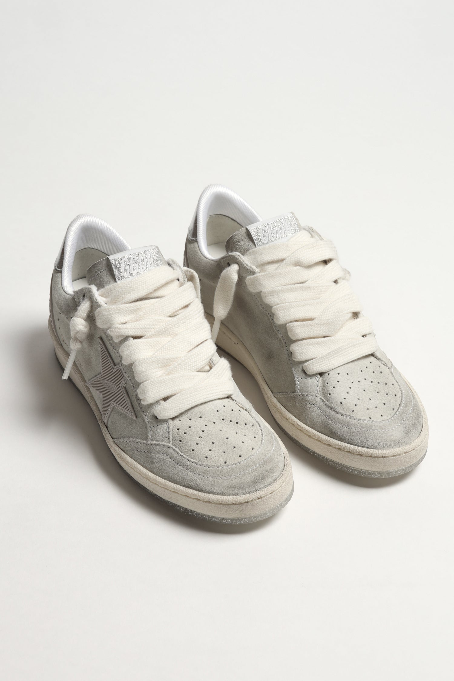 Ball Star sneaker in Suede Grey/Silver – anitahass.com