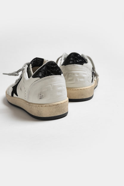 Sneaker Ball Star in Weiß/Schwarz/Silber Golden Goose
