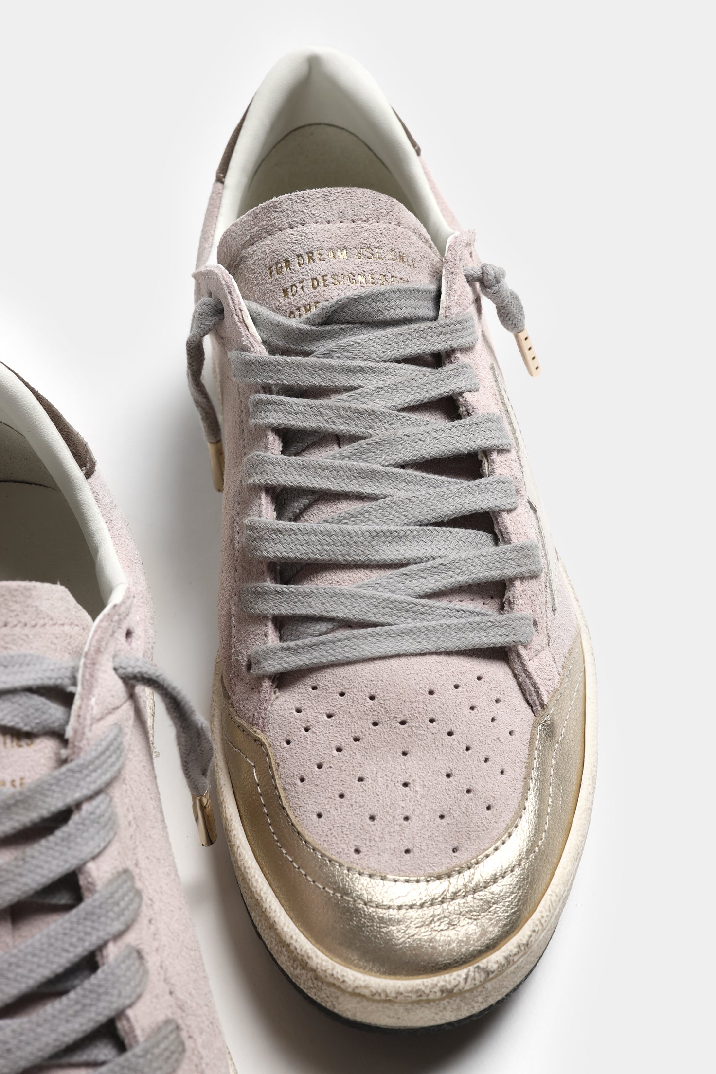 Sneaker Ballstar in Pink/Platinum/Green Golden Goose