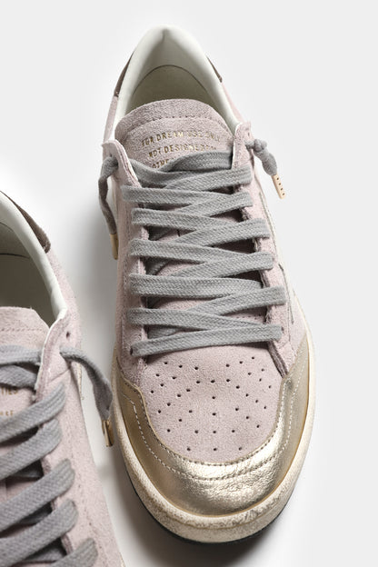 Sneaker Ballstar in Pink/Platinum/Green Golden Goose