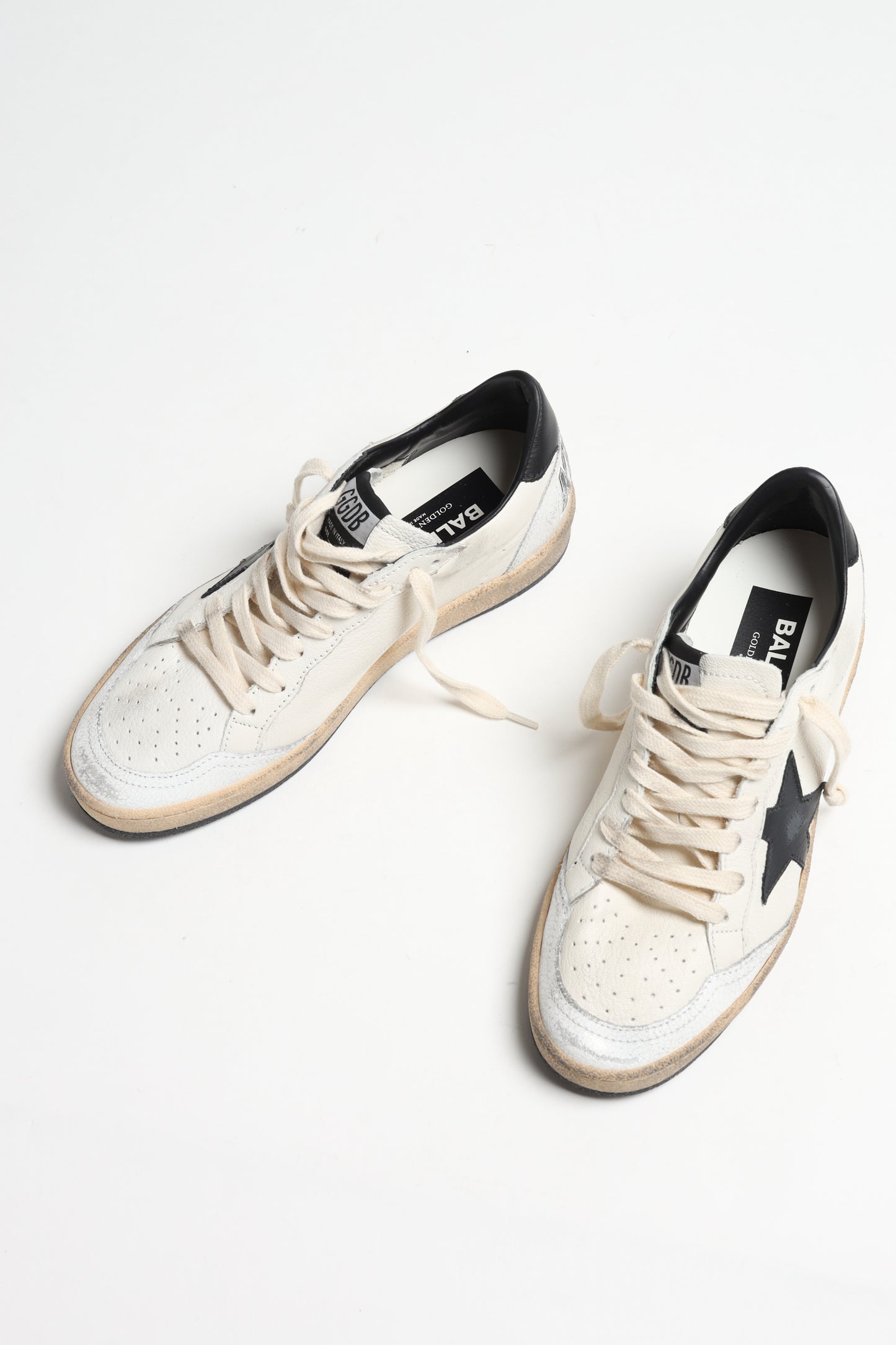 Sneaker Ballstar in Weiß/Schwarz Golden Goose