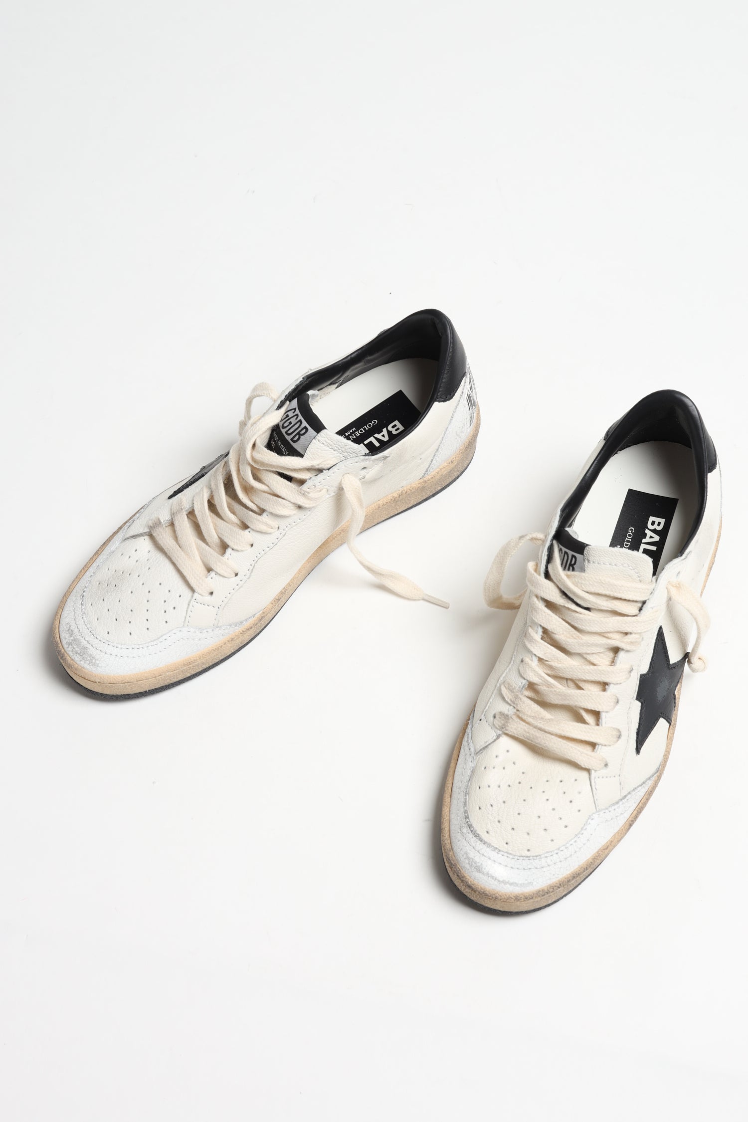 Sneaker Ballstar in Weiß/Schwarz Golden Goose
