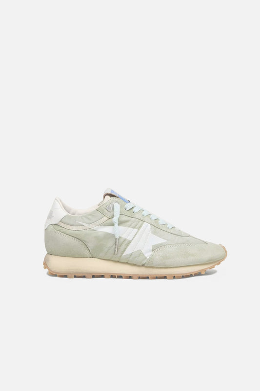 Sneaker Marathon in Sage Green/White Golden Goose