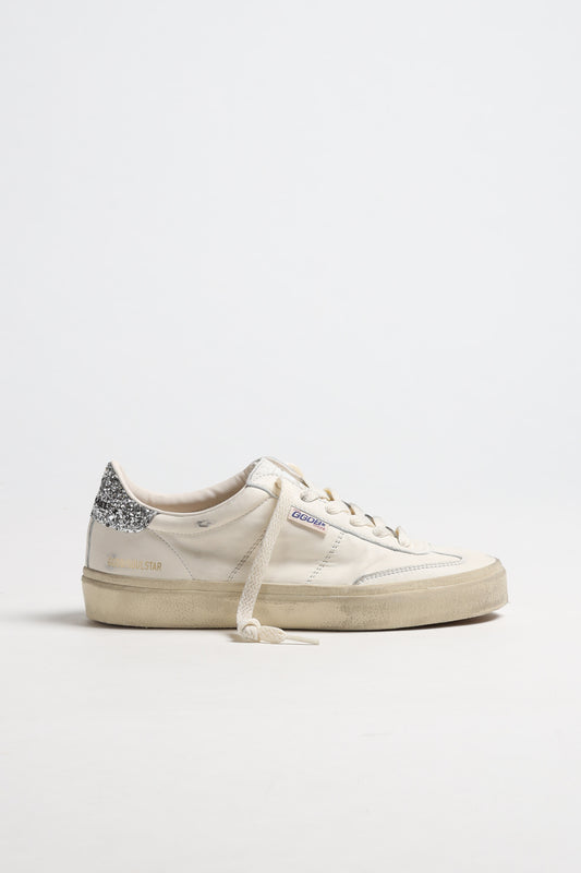 Sneaker Soulstar Glitter in Weiß/Silber Golden Goose