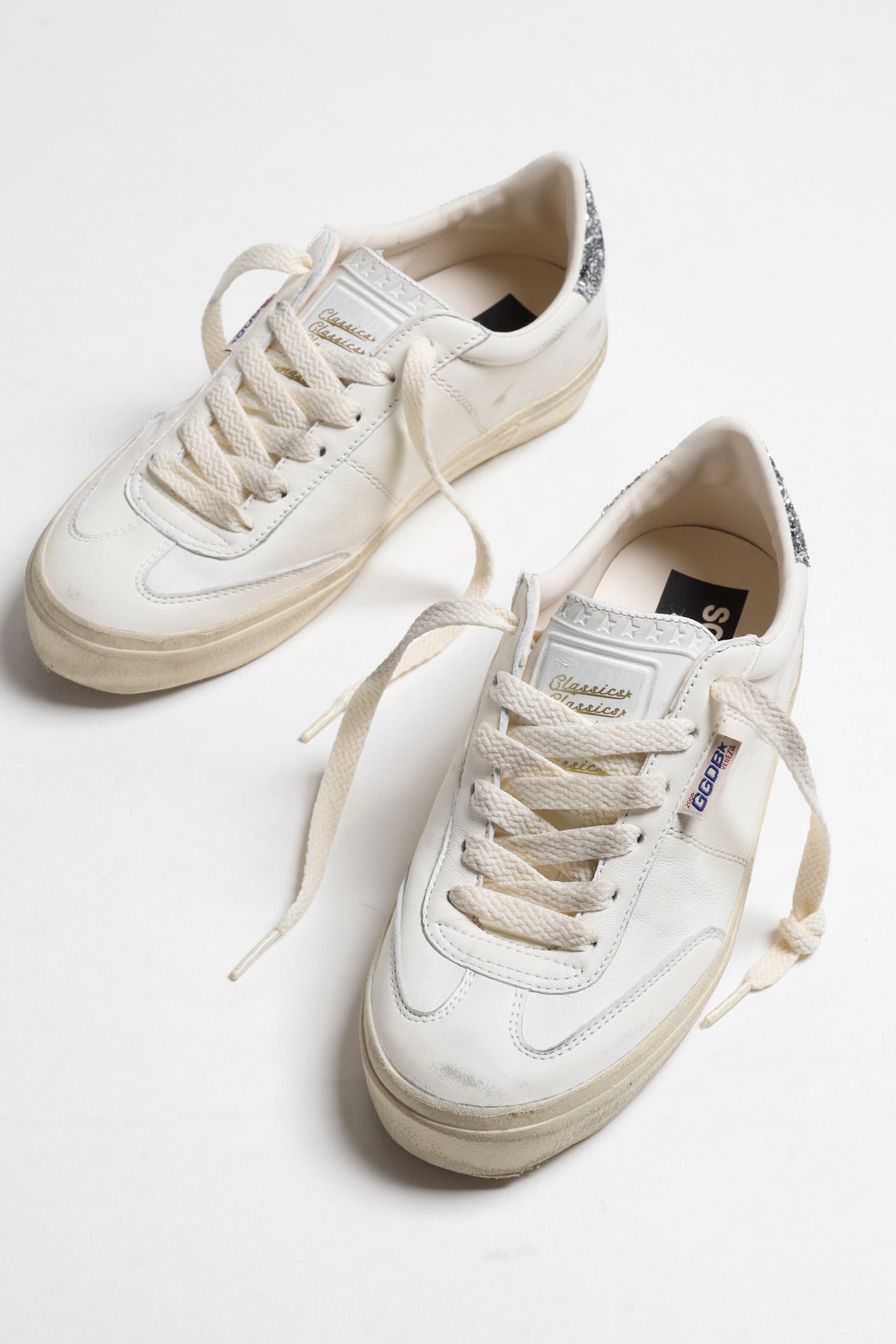 Sneaker Soulstar Glitter in Weiß/Silber Golden Goose